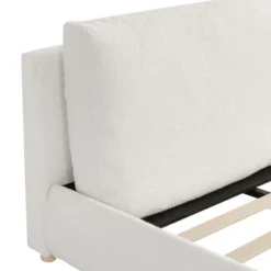 Christopher Knight Home Nicolas Boucle Upholstered Platform Bed With Removable Pillow Headboard -FurniVerse Store GUEST 01f7fab9 9434 4ed7 a179 ef81c9bf3b93