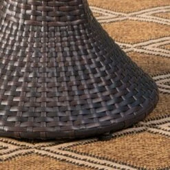 Franklin 16" Wicker Hourglass Side Table - Multibrown - Christopher Knight Home -FurniVerse Store GUEST 04c98648 c5c4 4b2a b289 bb637fed0883