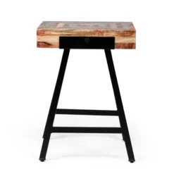Mcmullen Handcrafted Boho Mango Wood End Table Natural/Black - Christopher Knight Home -FurniVerse Store GUEST 05ac2dd8 173e 48e6 849a 4f9132920365