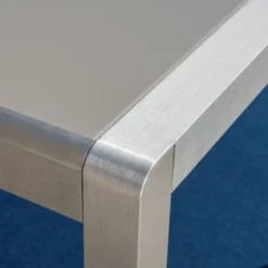 Cape Coral Rectangle Aluminum & Tempered Glass Dining Table - Silver/Gray - Christopher Knight Home -FurniVerse Store GUEST 099d19f3 ee97 4828 a8c7 72a4436ad718