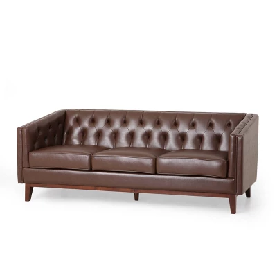 Ovando Contemporary Upholstered 3 Seater Sofa - Christopher Knight Home 13 Ovando Contemporary Upholstered 3 Seater Sofa - Christopher Knight Home - Image 13