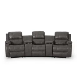 Meridan Contemporary Upholstered Theater Seating Reclining Sofa - Christopher Knight Home -FurniVerse Store GUEST 0a4f292b fad9 4756 b9a3 492186c9ef7f