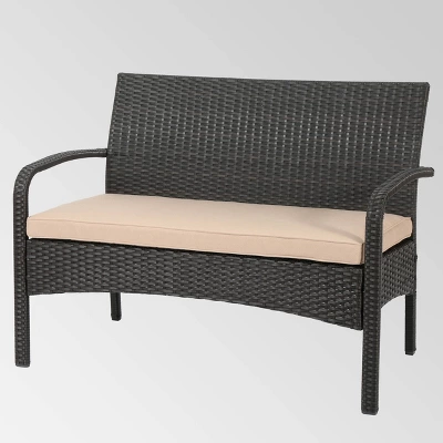 Cordoba 6pc Wicker Conversation Set - Brown/Tan - Christopher Knight Home 6 Cordoba 6pc Wicker Conversation Set - Brown/Tan - Christopher Knight Home - Image 6