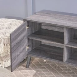 74" Dontae Mid Century Modern TV Stand - Christopher Knight Home -FurniVerse Store GUEST 0b4cac3f 75c1 4a98 8132 0a32ce843b1d