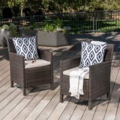 Cypress 2pk Wicker Dining Chairs - Christopher Knight Home 9 Cypress 2pk Wicker Dining Chairs - Christopher Knight Home -FurniVerse Store GUEST 0b796453 39c9 4a52 9009 adc92cbc6f2e
