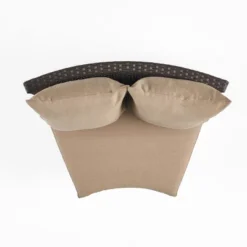 Christopher Knight Home Harper Outdoor Wicker Curved 76" W Loveseat Sectional With Cushions -FurniVerse Store GUEST 0b97b5ff 832a 48ee 8523 7fcd4faa542c