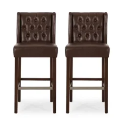 Set Of 2 Bayliss Contemporary Wingback Barstools - Christopher Knight Home -FurniVerse Store GUEST 0d74e17b d972 4357 9993 72dc79356c38