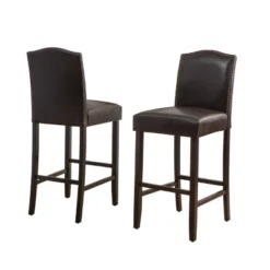 Set Of 2 Darren Contemporary Upholstered Barstools With Nailhead Trim - Christopher Knight Home 9 Set Of 2 Darren Contemporary Upholstered Barstools With Nailhead Trim - Christopher Knight Home -FurniVerse Store GUEST 0e9d4672 6d82 4e51 a46d 2dc1f3f84398