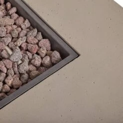 Perla 5pc Acacia Wood Sofa With Rectangular Fire Table - Teak/Cream/Light Gray - Christopher Knight Home -FurniVerse Store GUEST 129d8364 cfa1 4a89 a179 27825d2c19ec