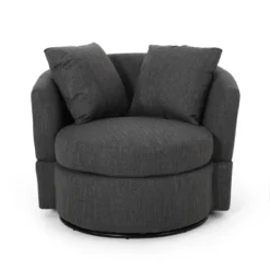 Smyrna Contemporary Upholstered Swivel Club Chair - Christopher Knight Home 19 Smyrna Contemporary Upholstered Swivel Club Chair - Christopher Knight Home -FurniVerse Store GUEST 13986a27 8f7e 4027 a7f7 796a888e7d1f
