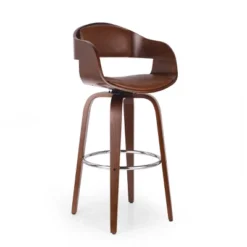 Clyo Mid-Century Modern Upholstered Swivel Barstool - Christopher Knight Home -FurniVerse Store GUEST 1506dac9 b8e2 4701 91d7 efeba2d1e173