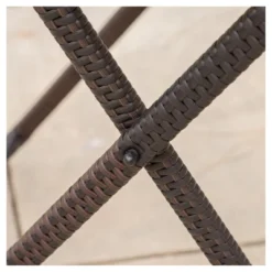 Margarita Square Wicker Bar Table Brown - Christopher Knight Home: Weather-Resistant, Iron Frame Patio Dining -FurniVerse Store GUEST 151cf7d6 19c2 4ae5 aa01 ccc6c9e40475