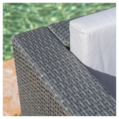 Murano Set Of 2 Wicker Club Chair - Gray - Christopher Knight Home 2 Murano Set Of 2 Wicker Club Chair - Gray - Christopher Knight Home - Image 2