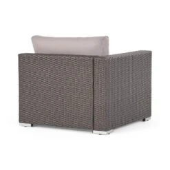 Christopher Knight Home 3pc Santa Rosa Wicker Outdoor Patio Sectional Sofa Gray/Light Gray -FurniVerse Store GUEST 164fa696 b6d8 40f7 9e1e 32c2f7ae3bff