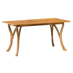 Hermosa Rectangular Acacia Wood Dining Table -Teak Finish - Christopher Knight Home -FurniVerse Store GUEST 166f17ff 890e 4aa6 9b08 5f3e1891f7b2
