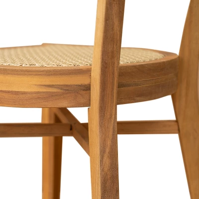 Christopher Knight Home Dahlia Patio Rustic Acacia Wood Wicker Dining Chair (Set Of 2) 8 Christopher Knight Home Dahlia Patio Rustic Acacia Wood Wicker Dining Chair (Set Of 2) - Image 8