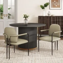 Christopher Knight Home Ihab Modern Upholstered Dining Chair With Iron Frame (Set Of 2) 21 Christopher Knight Home Ihab Modern Upholstered Dining Chair With Iron Frame (Set Of 2) -FurniVerse Store GUEST 1928a681 f67b 4235 ac86 0722edf53fef
