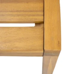 Christopher Knight Home Penelope Rustic 7 Piece Outdoor Acacia Wood Slatted Dining Set With Rattan Table -FurniVerse Store GUEST 19451ac7 6691 4982 891c 8b206ab91088