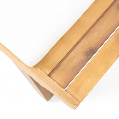 Christopher Knight Home Sedona Outdoor Acacia Wood Club Chairs With Cushions (Set Of 2) 6 Christopher Knight Home Sedona Outdoor Acacia Wood Club Chairs With Cushions (Set Of 2) - Image 6