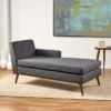 Stormi Mid-Century Modern Fabric Chaise Lounge - Christopher Knight Home
