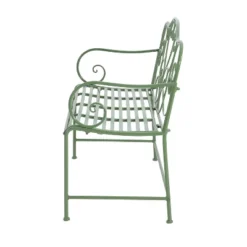Christopher Knight Home Clay 41" Modern Outdoor Iron Garden Bench With Floral Design -FurniVerse Store GUEST 1d698569 29d7 41d7 9528 7e4a4b692267