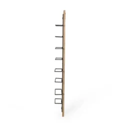 Toston Modern Industrial 8 Bottle Wall Mounted Wine Rack Natural/Black - Christopher Knight Home -FurniVerse Store GUEST 1eba0935 aa37 4ff6 9416 0fcb15d80169