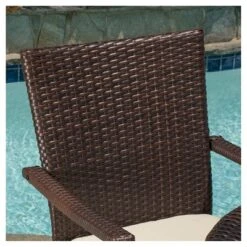 Thompson 7pc Wicker Patio Dining Set With Cushions - Brown - Christopher Knight Home: Weather-Resistant, 6 Arm Chairs, Galvanized Steel Hardware -FurniVerse Store GUEST 1ece14ef 3aee 4d38 897f bdbe25c47aaf