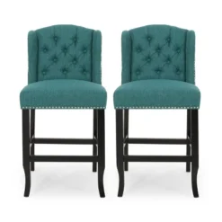 Set Of 2 Foxcroft Wingback Counter Height Barstools - Christopher Knight Home -FurniVerse Store GUEST 1ed647e5 3d06 4948 9c6e d5e45902821f