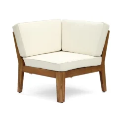 Christopher Knight Home Grenada Outdoor Acacia Wood 5 Seater Sectional Sofa Chat Set With Cushions -FurniVerse Store GUEST 1fdaadf9 45ff 4747 b2ee 7546de5a7d4f