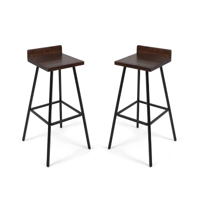 Set Of 2 Bidwell Modern Wood Barstool - Christopher Knight Home 7 Set Of 2 Bidwell Modern Wood Barstool - Christopher Knight Home - Image 7