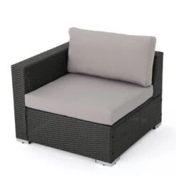 Christopher Knight Home 3pc Santa Rosa Wicker Outdoor Patio Sectional Sofa Gray/Light Gray -FurniVerse Store GUEST 212ccf19 562a 421b a210 01029d6fa1a2
