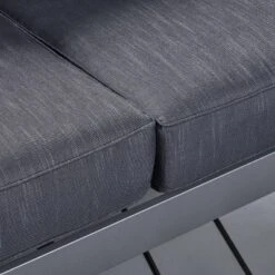 Cape Coral 3pc Aluminum And Rectangular MGO Fire Table Set - Gray - Christopher Knight Home -FurniVerse Store GUEST 218229ec 6fb0 45c9 b45b 1bd21a6465df