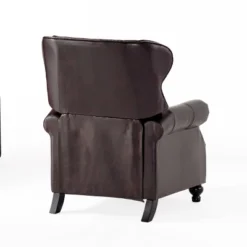 Walder Bonded Leather Press-Back Recliner Club Chair Brown - Christopher Knight Home -FurniVerse Store GUEST 21d04305 f8b6 437e adf0 8fb84336bf55