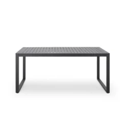 Christopher Knight Home Navan Outdoor 70" Aluminum Rectangular Dining Table -FurniVerse Store GUEST 220ab6ef 373d 44d1 a683 d22bc714797c