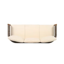 Christopher Knight Home Robin 76" Patio Rustic Rope Weave Acacia Wood 3-Seater Sofa With Cushions -FurniVerse Store GUEST 23f3578e f3b7 4578 88e4 6904fe220dee