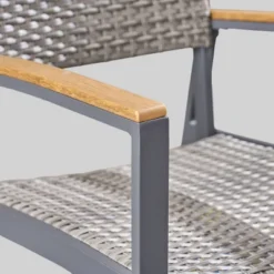 Luton 2pk Wicker & Aluminum Patio Dining Chair - Gray - Christopher Knight Home 7 Luton 2pk Wicker & Aluminum Patio Dining Chair - Gray - Christopher Knight Home -FurniVerse Store GUEST 25f6cae6 fa62 4b2f a960 420f4eb4f526