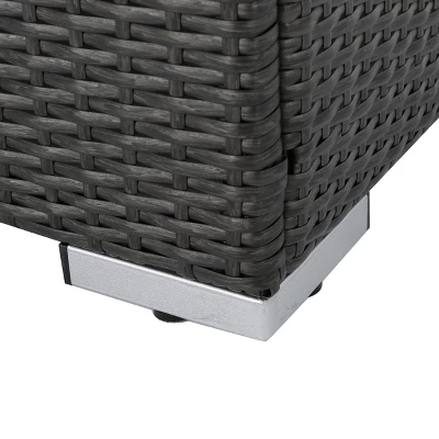 Christopher Knight Home Santa Rosa Outdoor Wicker 5 Seater V-Shaped Sectional Sofa Set With Cushions 10 Christopher Knight Home Santa Rosa Outdoor Wicker 5 Seater V-Shaped Sectional Sofa Set With Cushions - Image 10