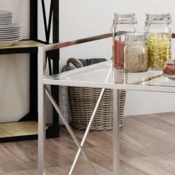 Ignatius Industrial Modern Bar Cart Silver - Christopher Knight Home -FurniVerse Store GUEST 26760609 8afd 4024 af3b 21da614fe849