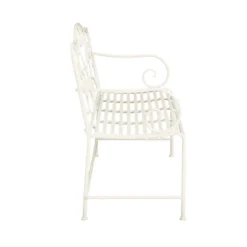 Christopher Knight Home Clay 41" Modern Outdoor Iron Garden Bench With Floral Design -FurniVerse Store GUEST 26d0f485 7912 4ac8 933d 95175ad28703