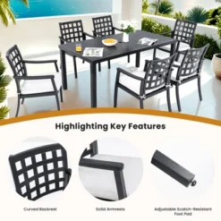 Christopher Knight Home Tracy Outdoor 7 Piece Aluminum Dining Set With Removable Sunbrella Cushions 10 Christopher Knight Home Tracy Outdoor 7 Piece Aluminum Dining Set With Removable Sunbrella Cushions -FurniVerse Store GUEST 2825d78c 919b 4b00 9d71 bd105502b4fb