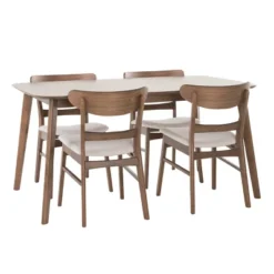 5pc Idalia Mid-Century Modern Dining Set - Christopher Knight Home -FurniVerse Store GUEST 29d33b4f 8018 43a5 acab 16af595b0e44