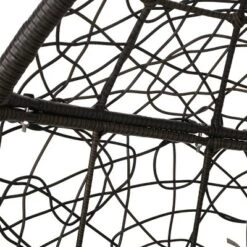 Castaic Indoor/Outdoor Wicker Hanging Chair With 8' Chain - Brown/Khaki - Christopher Knight Home -FurniVerse Store GUEST 2a41637c d0e1 467b b082 c17e148f8b1c