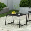 Christopher Knight Home Cowan Outdoor Side Table Iron Matte