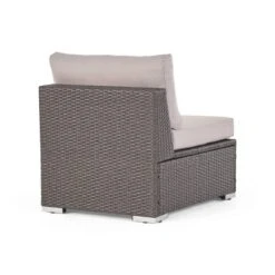 Christopher Knight Home 3pc Santa Rosa Wicker Outdoor Patio Sectional Sofa Gray/Light Gray -FurniVerse Store GUEST 2c156293 3d18 445b 9e05 443d360a6cbb