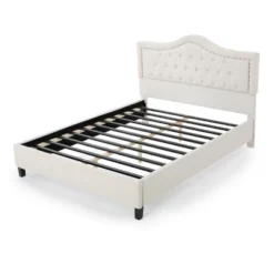 Queen Dante Upholstered Traditional Bed Frame - Christopher Knight Home -FurniVerse Store GUEST 2c457f16 7ded 4def bb83 44a224be7a76