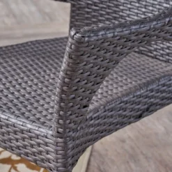 Arden 5pc Wicker Patio Dining Set - Gray - Christopher Knight Home