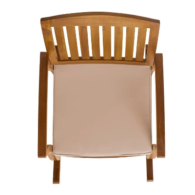 Selma 2pk Acacia Wood Rocking Chair - Teak/White - Christopher Knight Home 7 Selma 2pk Acacia Wood Rocking Chair - Teak/White - Christopher Knight Home - Image 7