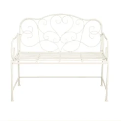 Christopher Knight Home Clay 41" Modern Outdoor Iron Garden Bench With Floral Design -FurniVerse Store GUEST 2e8c06e9 60f3 4666 815d 6d4deb1b9941