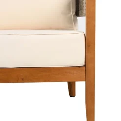 Christopher Knight Home Robin 76" Patio Rustic Rope Weave Acacia Wood 3-Seater Sofa With Cushions -FurniVerse Store GUEST 2f04fb9e 8ea0 40e6 868e 57ae556ae449