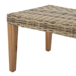 Christopher Knight Home Hampton Outdoor Wicker And Acacia Wood Ottoman -FurniVerse Store GUEST 2f49c91d b5dd 4be2 9609 511d0afc0cad